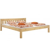 thumbnail of Doppelbett Ehebett 180x200 Kiefer natur Massivholzbett Rollroste Matratze 60.38-18 M