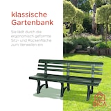 thumbnail of BICA Gartenbank Olimpia grün | wetterfest | Ideal für Garten, Outdoor | Sitzbank, Parkbank