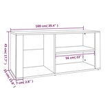 thumbnail of Helloshop26 - Scarpiera mobile contenitore per scarpe mobile per ingresso/corridoio/soggiorno 100 x 35 x 45 cm legno ingegnerizzato 02_0021783