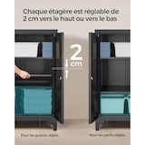 thumbnail of Helloshop26 - Caisson de bureau placard polyvalent armoire de bureau à 2 portes verrouillable 40 x 60 x 90 cm meuble de rangement en 12_0004831