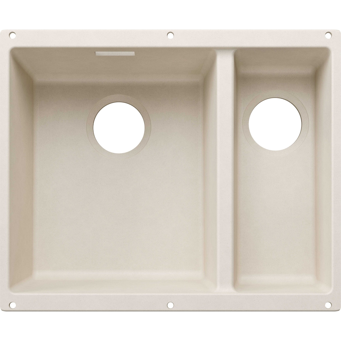 BLANCO SUBLINE 340/160-U  Einbauspüle SILGRANIT softweiß ab 60 cm