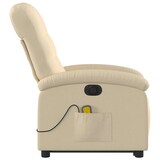 thumbnail of vidaXL Elektrischer Massagesessel mit Aufstehhilfe Creme Stoff