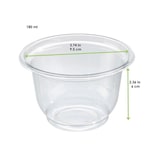 thumbnail of ECOLOMIQUE - 50 Pcs - Coupe dessert plastique PET transparent - 180 ml, Ø95 mm - ECO210COUP180