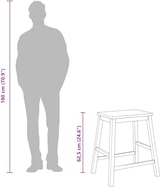 thumbnail of vidaXL Barstühle 2 Stk. Massivholz Gummibaum