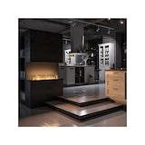 thumbnail of INSIDE C VERS2 – Dreiseitiger Biokamin. Eingebauter Bioethanol-Kamin 100 cm – linearer Brenner 80 cm / Fassungsvermögen 2 l