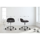 thumbnail of Tabouret de travail Teramo en similicuir Noir