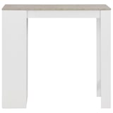 thumbnail of Helloshop26 - Table haute mange debout bar bistrot avec étagère blanc 110 cm 0902051