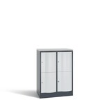 thumbnail of C+P Schließfachschrank Resisto, H1077xB772xT540mm, 7016/7035