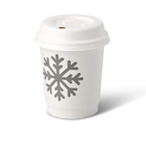 thumbnail of greenbox - Pappbecher doppelwandig Winter "Schneeflocke", 200 ml / 8 oz, Ø 80 mm, weiß, 25 St.