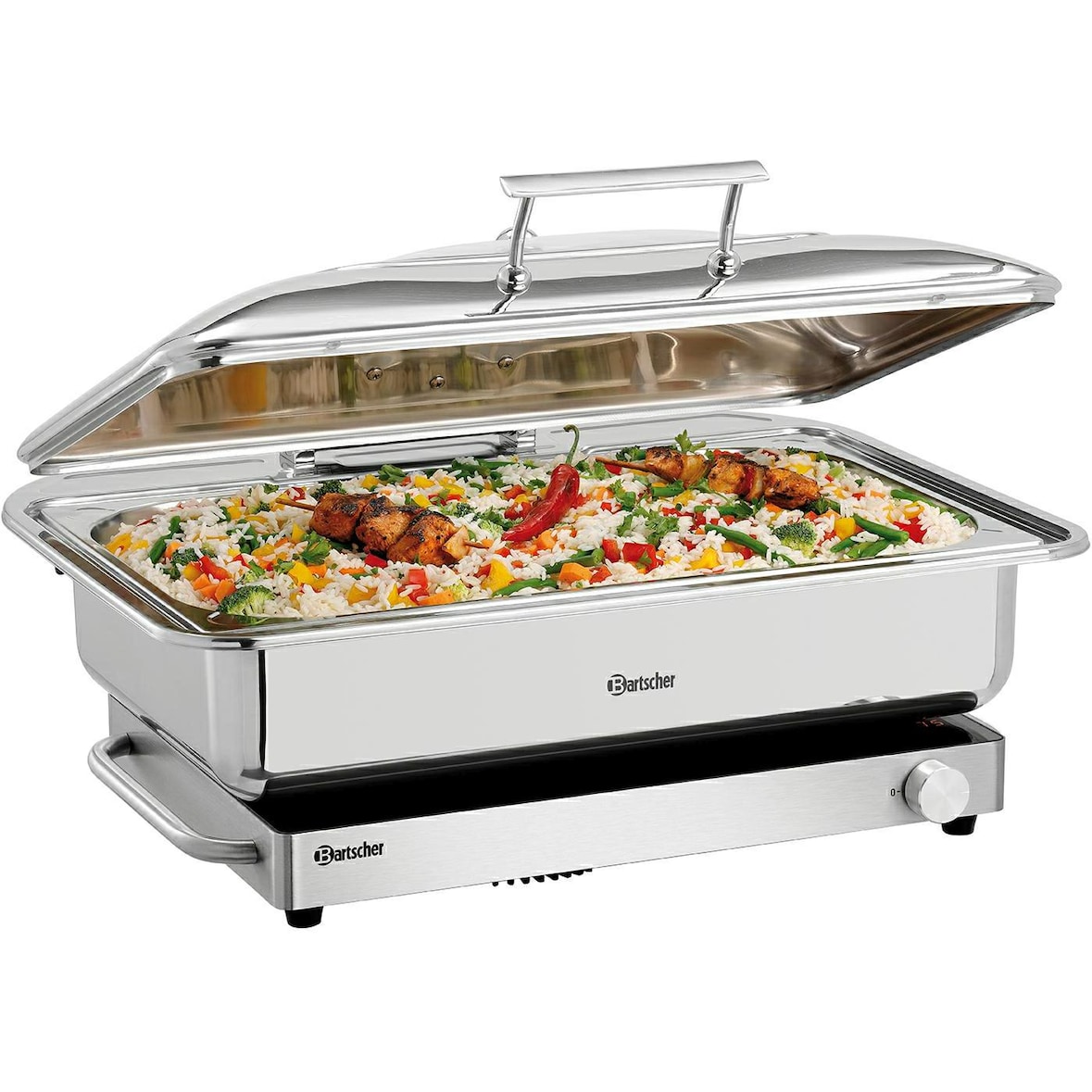 Warmhoudplaat | RVS | Inductie | IW10 | 1kW | 11 Temperatuurniveaus | 530x335x62(h)mm