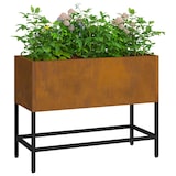 thumbnail of vidaXL Verhoogde Tuin Plantbak Roestig 60 x 26 x 45 cm Cortenstaal