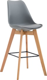 thumbnail of 2er Set Barhocker Metz Kunststoff natura/grau
