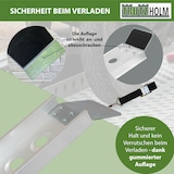 thumbnail of TRUTZHOLM 1 x Alu Auffahrschiene 194 cm Traglast 200 kg Fahrradrampe E-Bike Auffahrrampe starr grau