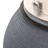 thumbnail of Lareira de bioetanol de chão Lareira biológica interior exterior Queimador em aço inoxidável 1,5 l Sala de estar e restaurantes 40x54 cm – Cinza