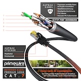 thumbnail of Primewire Outdoor Patchkabel - CAT 7 - mit IP66 - 10 Gbit/s - S/FTP PiMF Schirmung - Netzwerkkabel - 25m