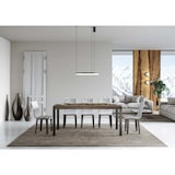 thumbnail of Tavolo allungabile 90x180/284 cm Everyday Premium Noce telaio Antracite