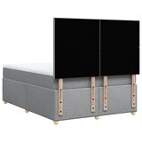 thumbnail of vidaXL Boxspringbett mit Matratze Hellgrau 140x190 cm Stoff