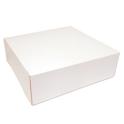 Premium Quality, Gebaksdozen, karton 25 x 25 x 8 cm wit