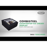 thumbnail of Combisteel Tischmodell Speiseeisvitrine Schwarz Öffnet Auf Der Kundenseite