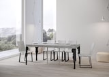thumbnail of Ausziehbare Konsole 90x40/196 cm Paxon Small Premium Cement Anthrazitrahmen