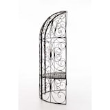 thumbnail of Arche à rosier Rosie en forme de demi pavillon avec banc de jardin Bronze