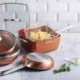 thumbnail of San Ignacio Optimum Copper quadratische Pfanne 24x24cm Induktion aus gepresstem Aluminium.