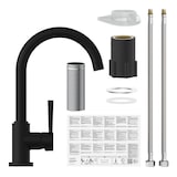 thumbnail of Küchenarmatur CORNWALL, Wasserhahn Küche mit Energiesparfunktion, Mischbatterie Küche, Spültischarmatur Schwarz matt