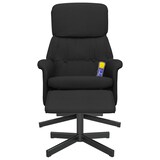 thumbnail of vidaXL Massagesessel mit Fußhocker Schwarz Stoff