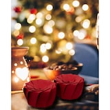 thumbnail of LELU - CA407AR - (Pack de 100 ud) - Recipiente de un sólo uso para delivery premium LOTUS - 1,1 L - 15 x 8 cm (12 cm Ø base) - Rojo