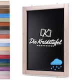 thumbnail of Wetterfeste Outdoor Kreidetafel mit Holzrahmen / Taupe 55x105cm