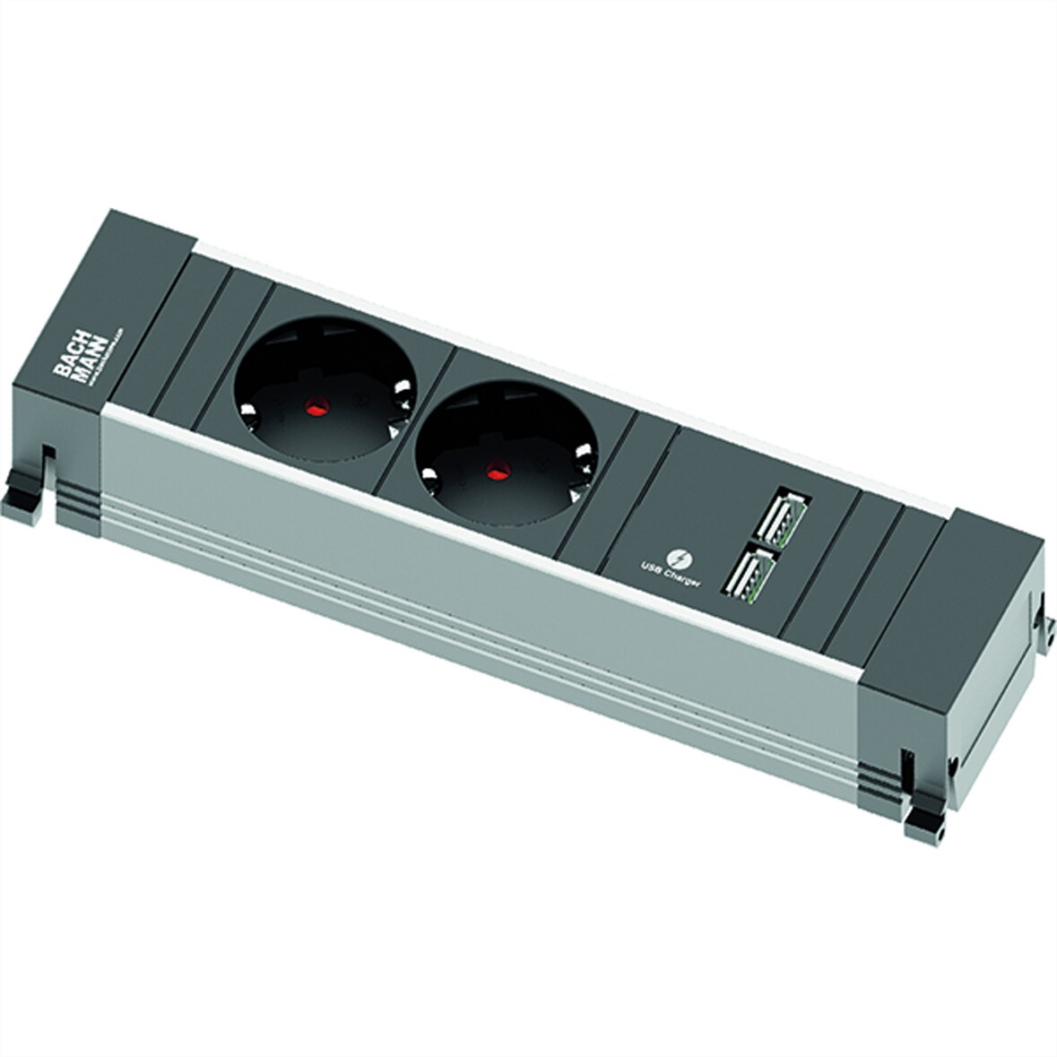 BACHMANN POWER FRAME Small 2x Schutzkontakt 1x USBCharger