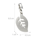 thumbnail of Relaxdays Tischdeckenbeschwerer, 16er Set, Blatt Motiv, Gewicht für Tischdecke, Gardinenbeschwerer, Edelstahl, silber