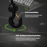 thumbnail of Ratschenzug 3 t Tragkraft - 3 m Hubhöhe Hebezug Kettenzug Hebelzug Flaschenzug