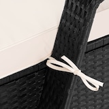 thumbnail of Casaria® Sonnenliege 2er Set mit Rollen Auflage Schwarz Creme