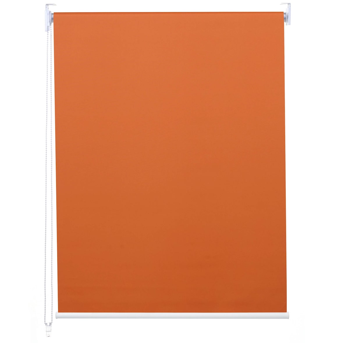 Rollo HWC-D52, Fensterrollo Seitenzugrollo Jalousie, 100x230cm Sonnenschutz Verdunkelung blickdicht ~ orange