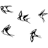 thumbnail of Décoration murale en métal Oiseaux en vol Modèle 2 Hanah Home