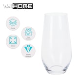 thumbnail of WellHome - Set mit 4 Trinkgläsern aus klarem Glas (580 ml)