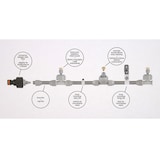 thumbnail of Sprühnebel Set 8m Bradas WHITE LINE