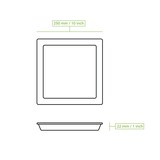 thumbnail of BIOZOYG 25 Stück Einwegteller 25x25cm Palmblatt-Teller, quadratisch, biologisch abbaubar, umweltfreundlich, kompostierbar, Wegwerfteller