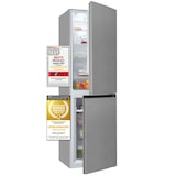 thumbnail of Exquisit Kühl-Gefrierkombination, Kühlschrank mit Gefrierfach, 253 Liter, No-Frost, 4-Sterne-Gefrierfach, 180 cm hoch, KGC265-70-NF-040C weiss