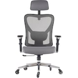 thumbnail of CLOUVOU CleverSeat, ergonomischer Bürostuhl, Rückenlehne mit Mesh Bezug, 4D-Armlehnen, 3D-Kopfstütze, BladeWheels, Anthrazit