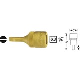 thumbnail of Hazet  8503-0.6X3.5 Schlitz Steckschlüssel-Bit-Einsatz    3.5 mm  1/4" (6.3 mm)