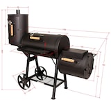 thumbnail of TAINO Yuma Pro Rookoven 110 kg stevig GRILLWAGEN houtskool BBQ 3,5mm stalen oven