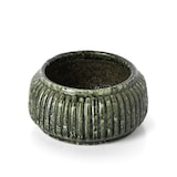 thumbnail of Bazar Bizar Cache-pot en grès cérame 23.5x23.5x11 cm vert forêt