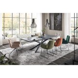 thumbnail of KAWOLA Esszimmerbank CHARME Cord hellgrau 246cm