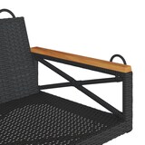 thumbnail of vidaXL Hängebank Schwarz 109x62x40 cm Poly Rattan