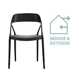 thumbnail of METRO PROFESSIONAL Cadeira empilhável com braços, plástico, preto