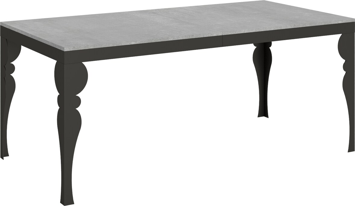 Ausziehbarer Tisch 90x180/440 cm Paxon Evolution Cement Anthrazit Gestell