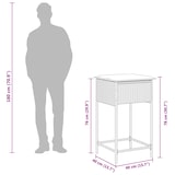 thumbnail of vidaXL 5-tlg. Gartenbar-Set mit Kissen Schwarz Poly Rattan