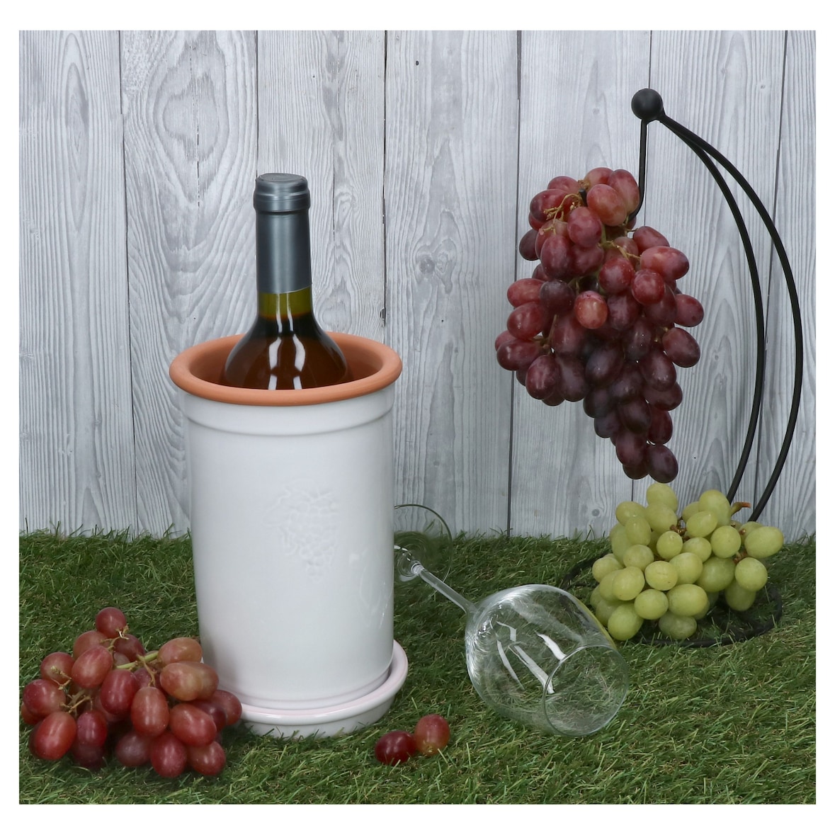 MamboCat Weinkühler inkl. Untersetzer WEIß 12,5cm